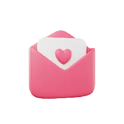 Pink Envelope - gift - love - PNG