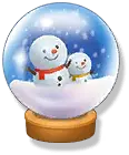 Snowman Snow Globe - toy - Transparent Layer PNG