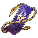 Purple and Gold Badge - gold - No Background PNG