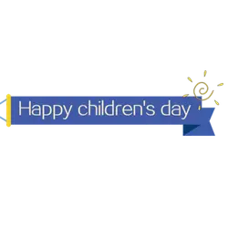 Happy Children's Day - blessing - No Watermark PNG