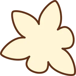 Five Petal Flower - cartoon - PNG Images