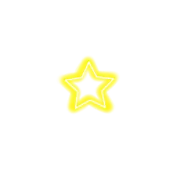 Yellow Five-pointed Star - PNG