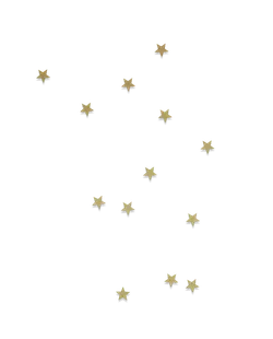 Golden Stars - night sky - shining - Free Download PNG