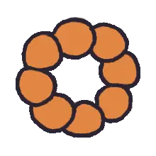 Orange Ring - orange - PNG