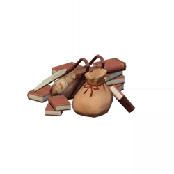 Books and Money Bag - learning - PNG