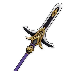 Purple Golden Long Sword - purple - High Resolution PNG