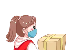 Girl with Mask - express - Lossless PNG