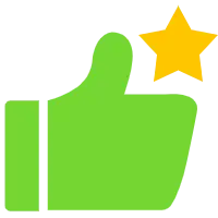 Thumbs Up Gesture - star - Transparent Background PNG