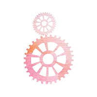Gear - mechanical - pink - PNG Images