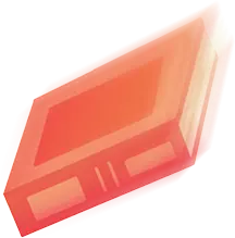 Red Cube - red - abstract art - Transparent Background PNG
