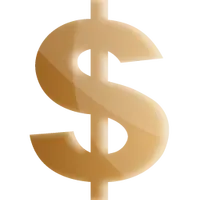 Dollar Sign - icon - currency - Transparent Layer PNG