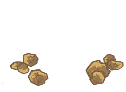 Gold Rocks - nature - PNG