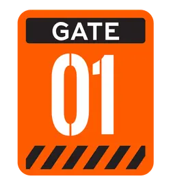Gate 01 - sign - No Background PNG