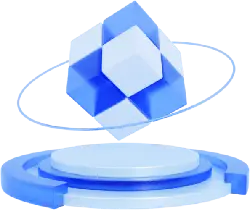 Blue Cube - minimalist design - Designer's Pick PNG