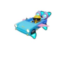 Flying Car - yellow - PNG Images