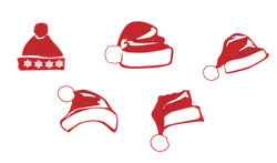 Santa Hats - red - Lossless PNG