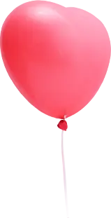 Heart Balloon - heart shape - ribbon - Lossless PNG