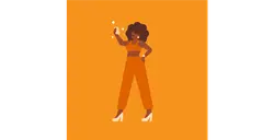 Selfie Woman - person - High Resolution PNG