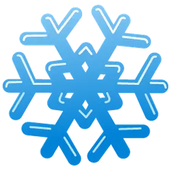 Snowflake - ice crystal - blue - Free PNG