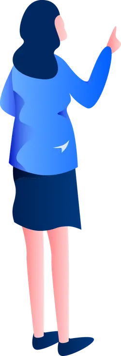 Woman in Blue Clothing - person - High Resolution PNG