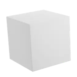 White Cube - geometric shape - solid figure - Lossless PNG
