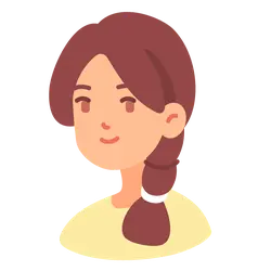 Brown Long Hair Girl - illustration - girl - No Watermark PNG