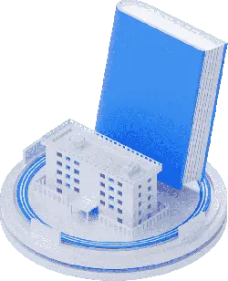 Blue Book and White Building - knowledge - Lossless PNG