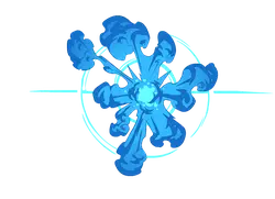 Blue Energy Storm - future - Transparent Background PNG