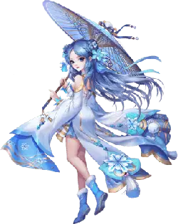 Ice Blue Fairy - blue - Lossless PNG