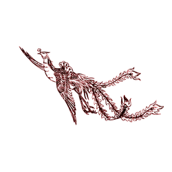 Abstract Artwork in Red - shapes - PNG