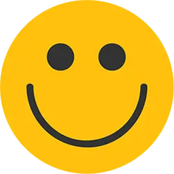 Smiley Face Emoji - happy - simple - PNG