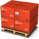 Red Boxes - packaging - Transparent Background PNG