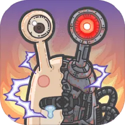 Mechanical Eye Monster - red - PNG
