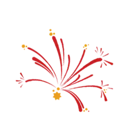 Fireworks - red - festival - PNG