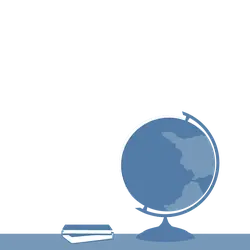 Globe and Books - High Quality PNG