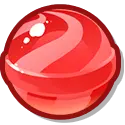 Red Glass Marble - shiny - No Background PNG