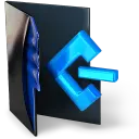Blue Arrow Logo - No Background PNG