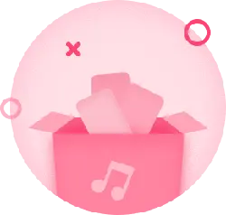 Pink Gift Box - music - No Watermark PNG