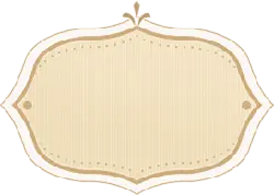 Decorative Plaque - gold - Lossless PNG