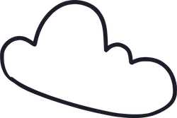 Cloud - outline - symbol - High Resolution PNG