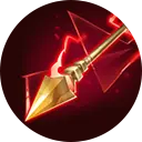 Red Crystal Arrow - magic - No Background PNG