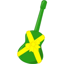 Gift Box Guitar - gift - PNG Images