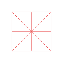 Red Line Square Pattern - red - PNG Images