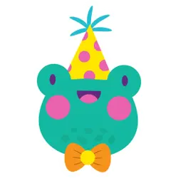 Birthday Frog - hat - Free PNG