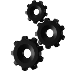 Gear - mechanical - black - Transparent Layer PNG