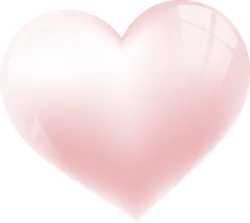 Pink Heart - shiny - pink - Lossless PNG