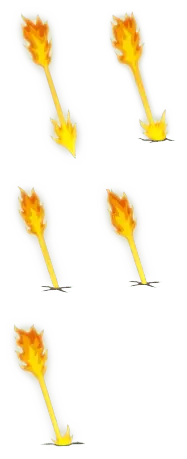 Flaming Arrows - skill - Free PNG