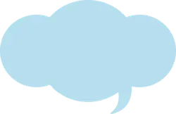 Speech Bubble Cloud - graphic - Lossless PNG