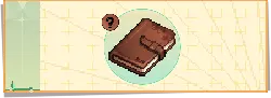 Brown Notebook - pixel art - PNG
