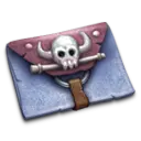 Skull Flag - game prop - Transparent Layer PNG